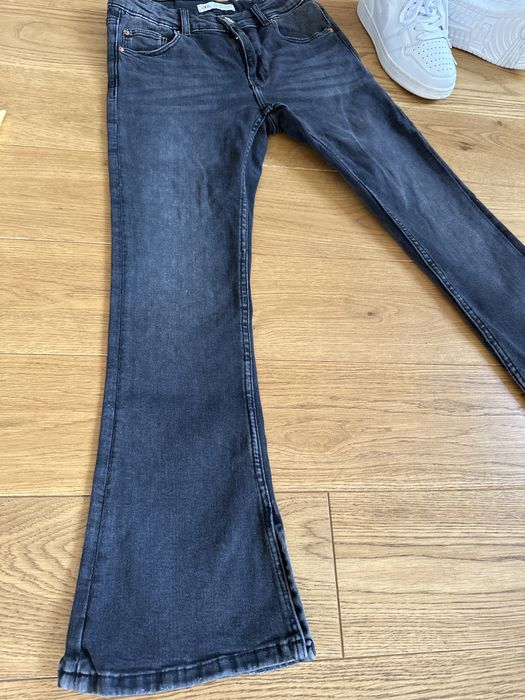 Spodnie jeans ZARA, czarne, rozm.152, 11-12 lat