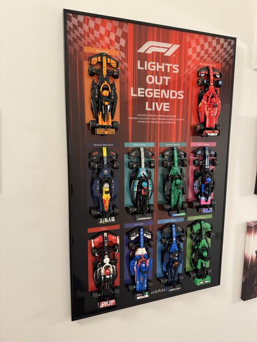 Expositor Coleção F1 Lego Speed Champions en acrilico e aluminium