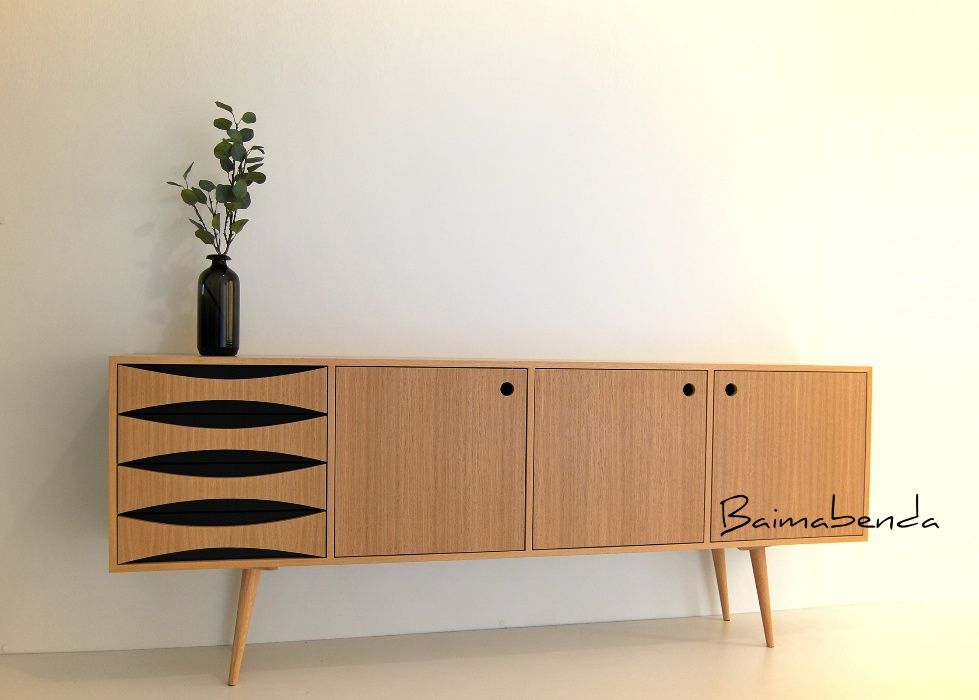 Móvel Aparador / Sideboard / Retro Vintage / Estilo Nórdico c/ gaveta
