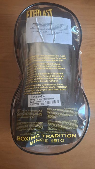 Luvas Boxe / Kickboxe Everlast Competition 10oz + Ligaduras (Como Novas)