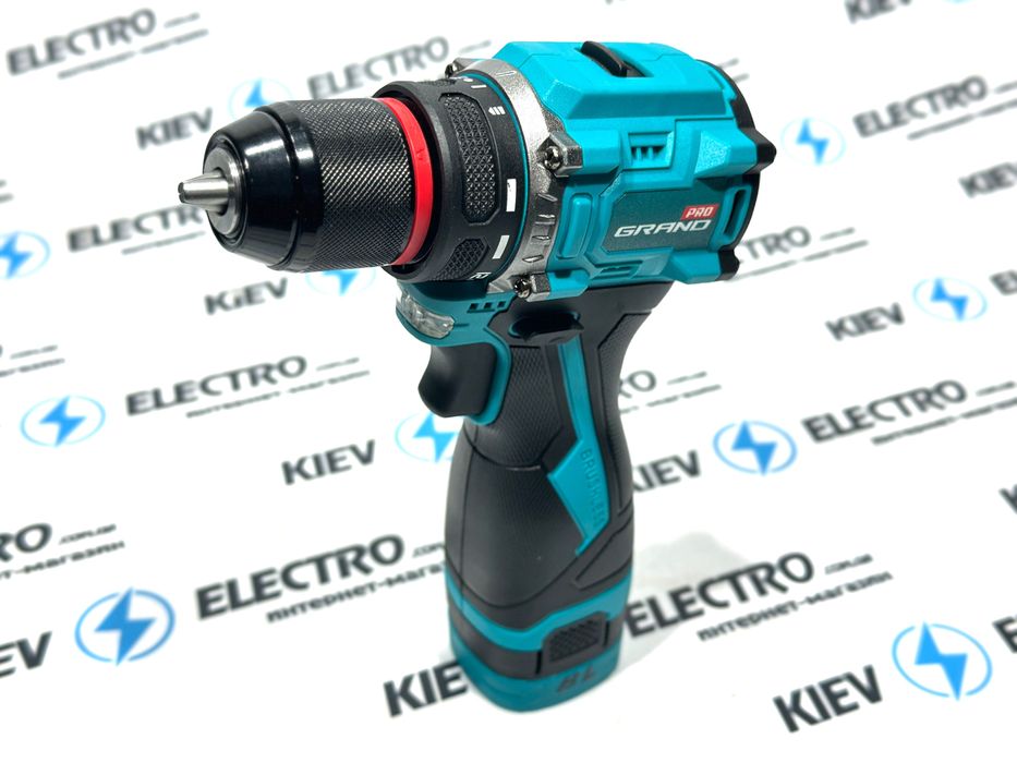 Безщітковий акумуляторний шуруповерт Grand ДА-16Li BL 2 батареї, кейс