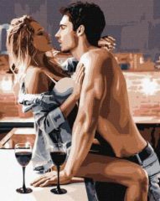 Malowanie po numerach - Pasjonalne śniadanie 40x50 Ideyka pudełko,