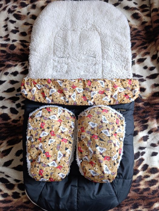 Чохол в коляску, теплий,овчина, зимовий