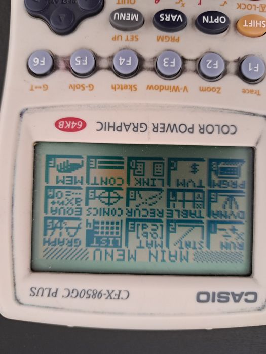 Calculadora casio CFX-9850GC plus color power graphic
