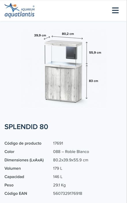 Aquario completo Aquatlantis 146L