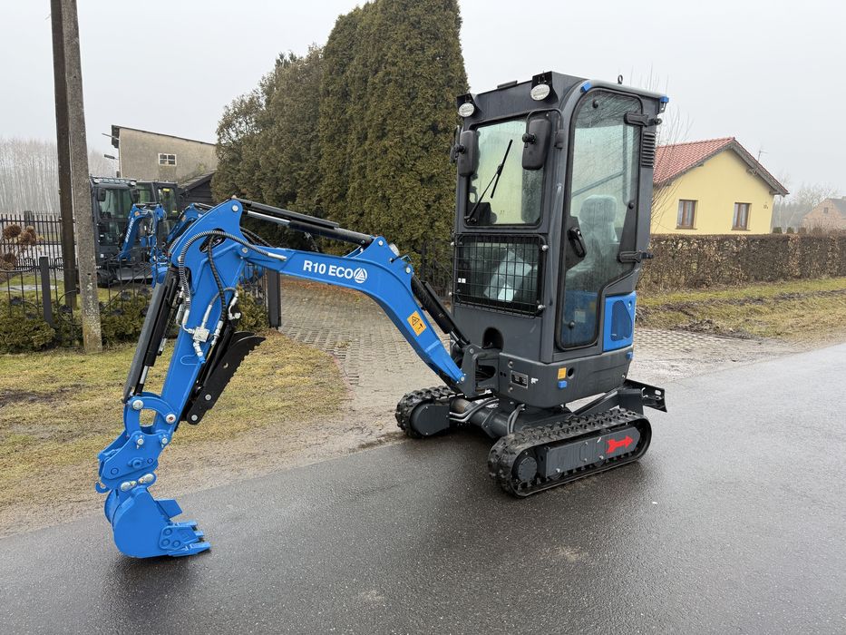 Minikoparka rippa r10 eco z kabina okazja joystick