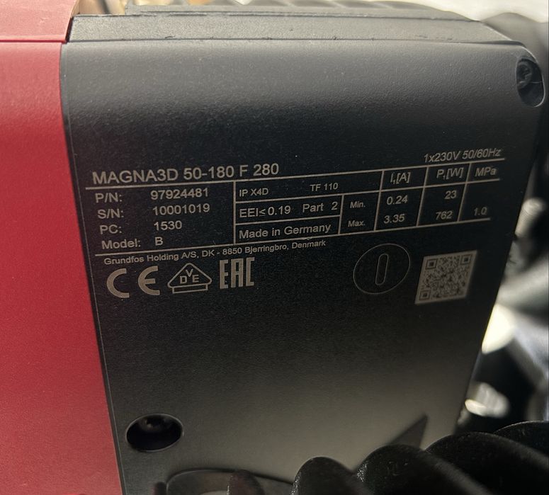 Grundfos Magna3D 50-180 F 280, 97924481, насос циркуляційний