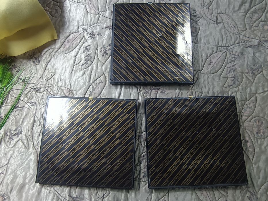 Conjunto Quadros arte Florentina em prata 25x21