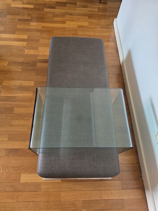 Mesa de apoio mais vidro