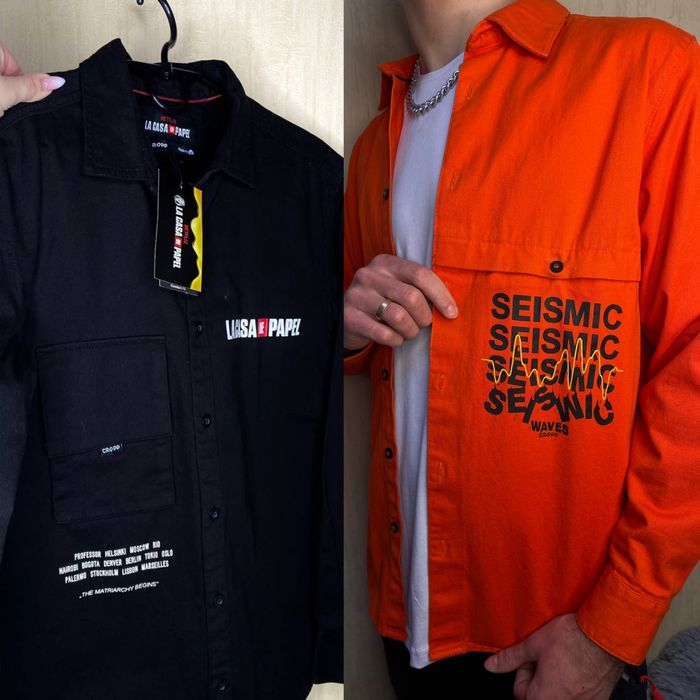 Брендовые стильные джинсовые рубашки из CROPP