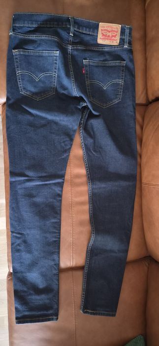 Levis 512 W33 L36 jeansy 33/36 bardzo dobry stan!!, granatowe, navy, slim taper