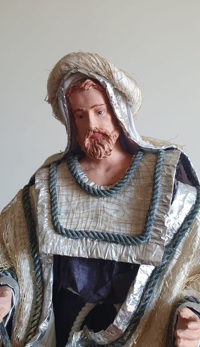 Figuras de José, Maria e menino Jesus