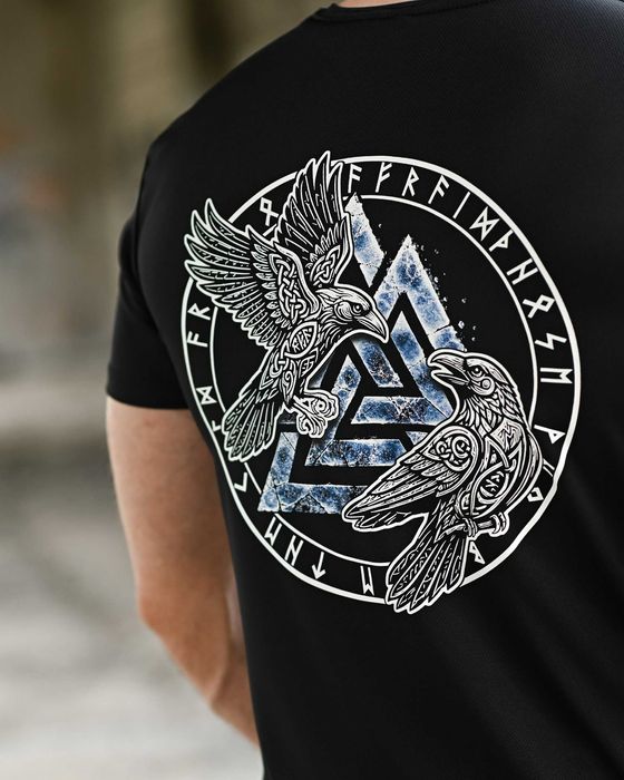 Тактична футболка Coolmax Odin’s Ravens Black Без передоплат