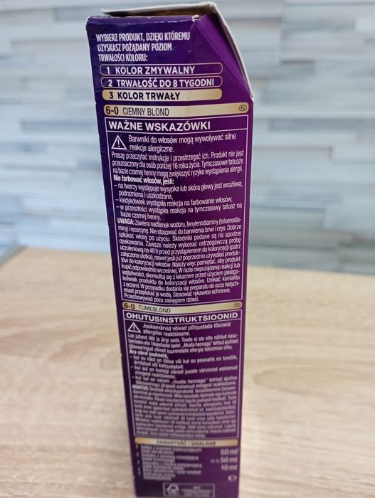 Farba Palette Color Creme 6-0 ciemny blond nowa