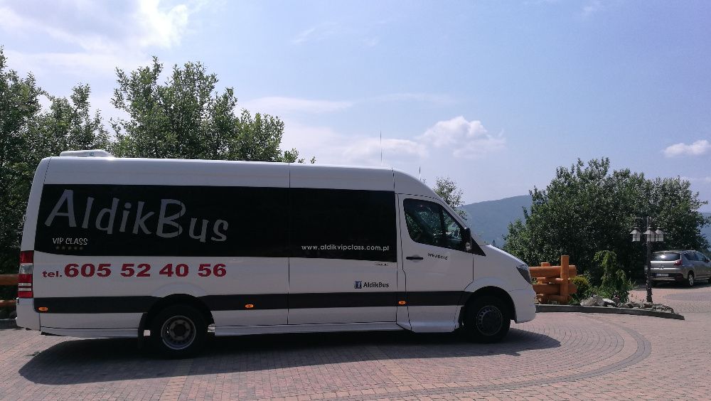 Usługi przewozowe, transport osobowy, przewóz osób, wynajem busa