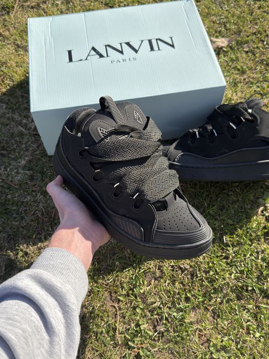 На руках!!!Кросівки Lanvin Curb Black 41,43