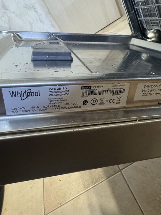 Посудомоечная машина whirlpool