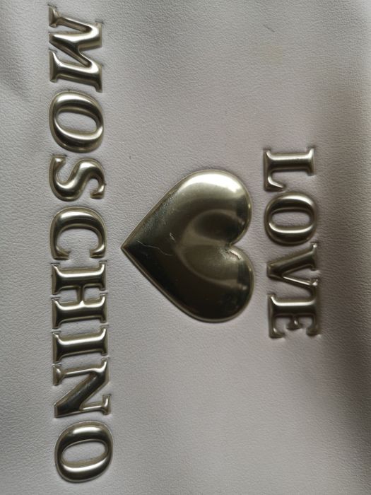 Torebka Love MOSCHINO biała, kremowa
