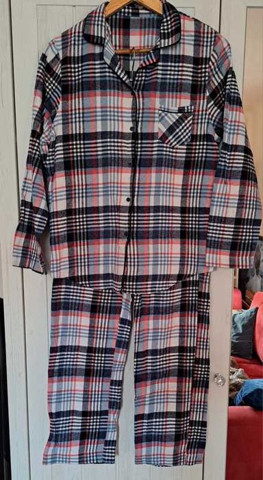 Piżama flanelowa w kratke Key