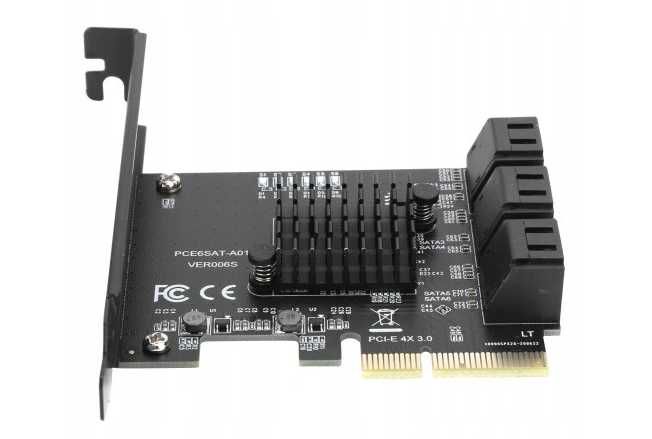 Karta rozszerzeń  PCI-E DO SATA3.0 6-PORTOWA