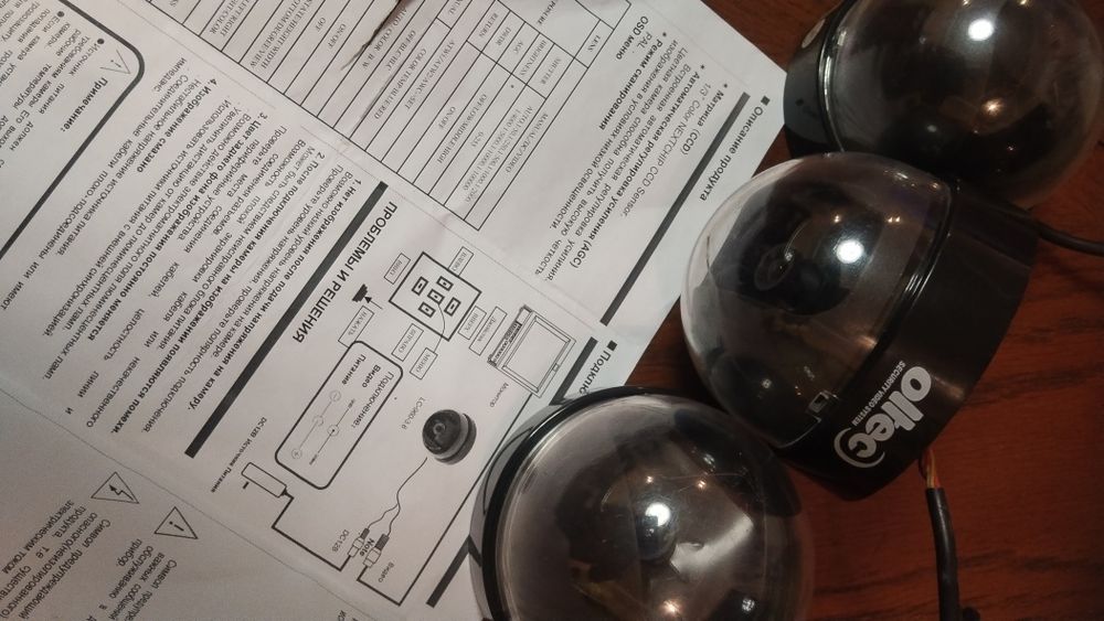 Удобное аналоговое цветные камеры  б/у.