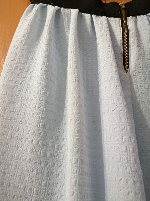 Spódnica letnia długa zwiewna niebieska kora S/36
