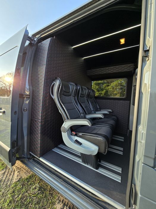 Zabudowa busa Fotele do busa montaż foteli homologacja do busa Master