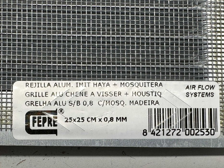 LOTE 5 Grelhas respiradores