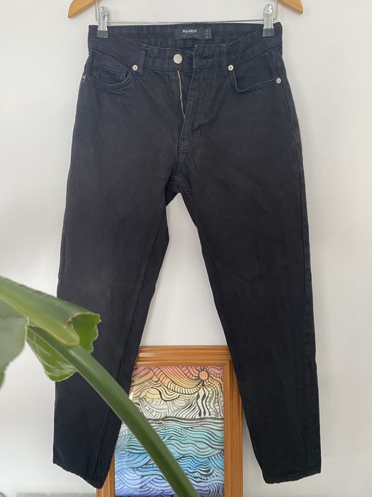 Calças de ganga preta da Pull&Bear