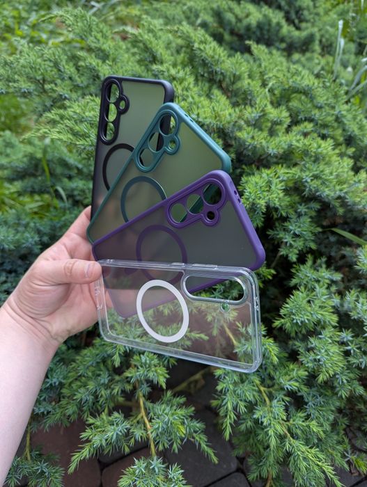 Samsung S24 FE Противоударный чехол BQ MagSafe все модели