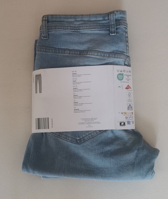 Spodnie jeansy męskie niebieskie roz 50 EU