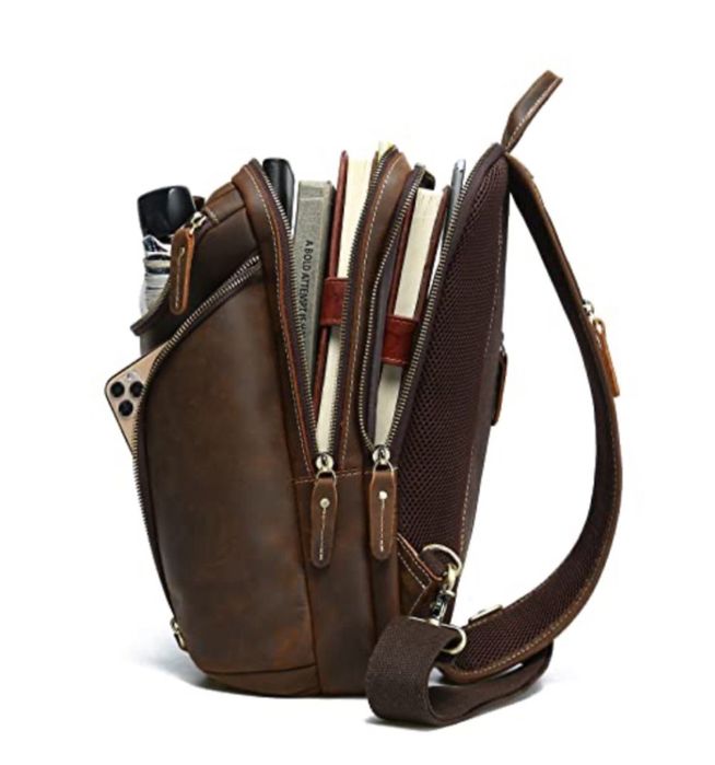 сумка шкіряна через плече розмір для iPad 12.9"