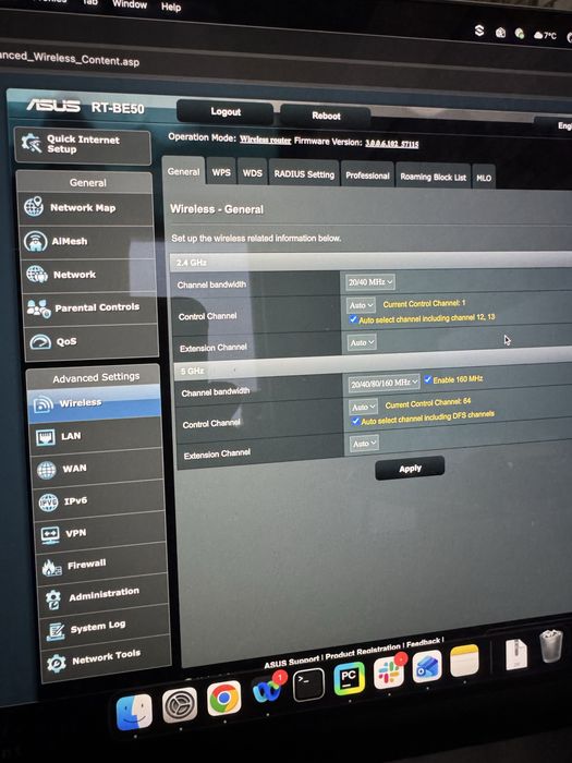 Роутер ASUS RT-BE50 WIFI7 2.5Gbit