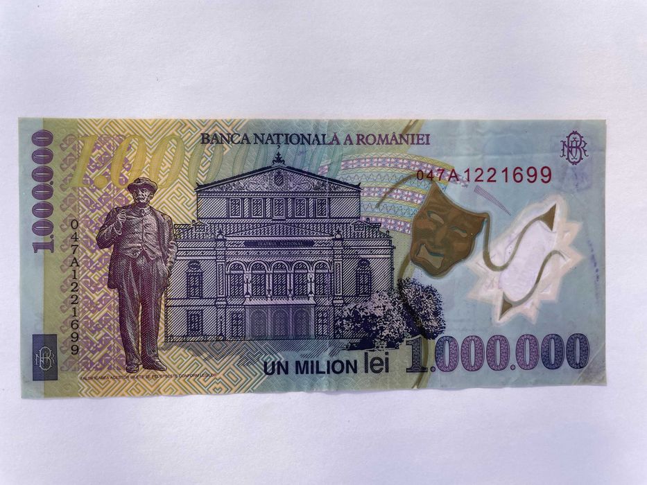 1.000.000  lei  2003 polimerowy Rumunia