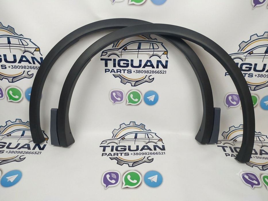 Накладки передніх арок крила VW Tiguan R-Line (18-21) 5NN854731 / 5NN854732
