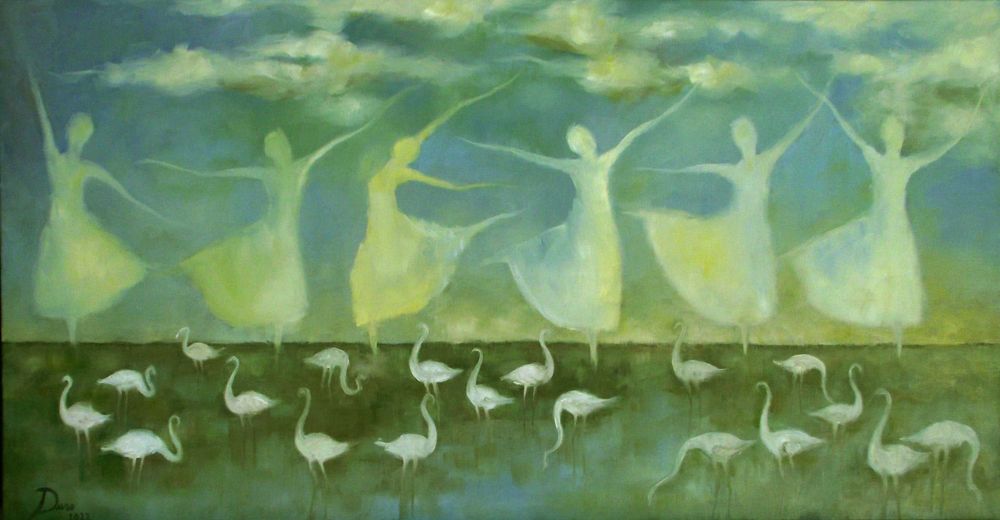 Pintura a óleo em tela