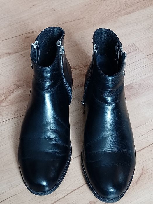 Damskie botki skórzane 38