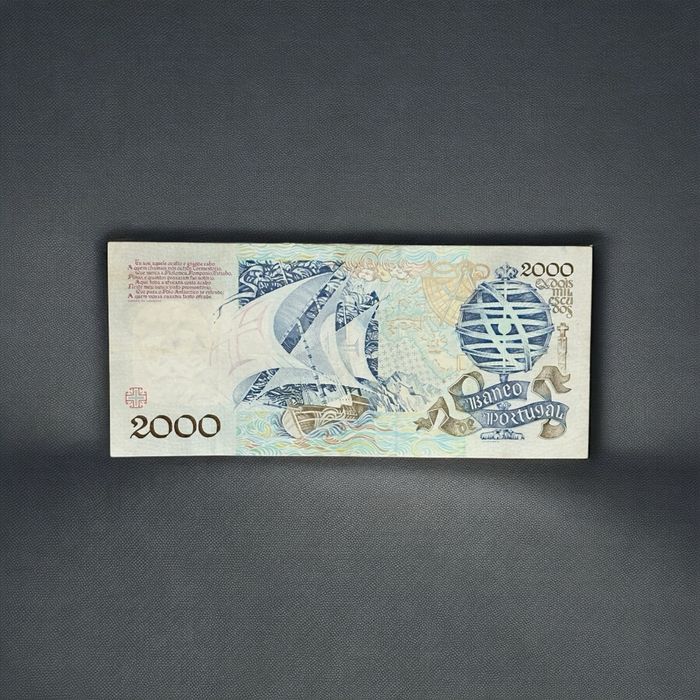 2000 Escudos Portugal 1991 Banknote
