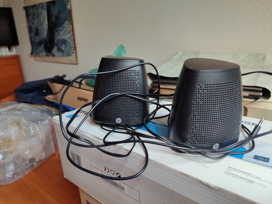 Colunas de som HP para computador