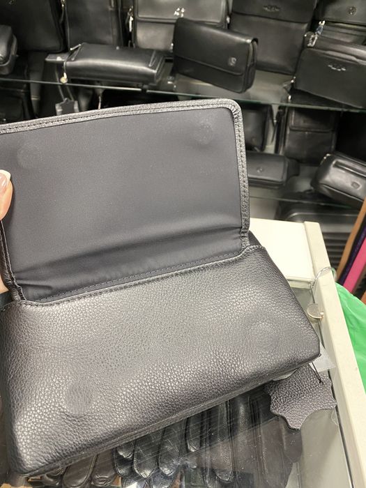 HT Leather барсетка кожаная с плечевым ремнем