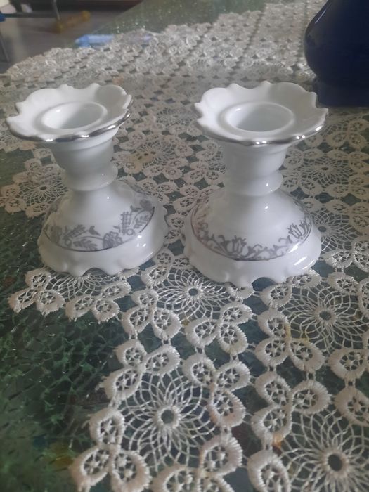 Porcelanowe świeczniki