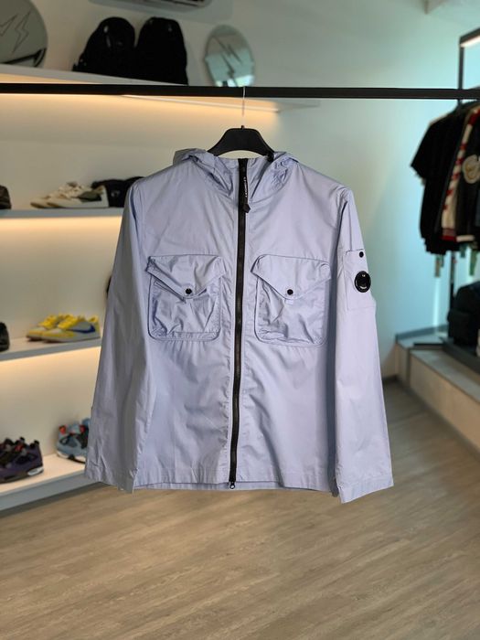 Куртка C.P. Company Garment Dye Hooded Overshirt Sky Blue