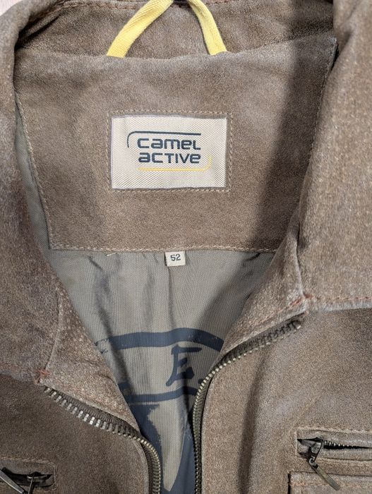 Męska kurtka skórzana zamszowa Camel Active