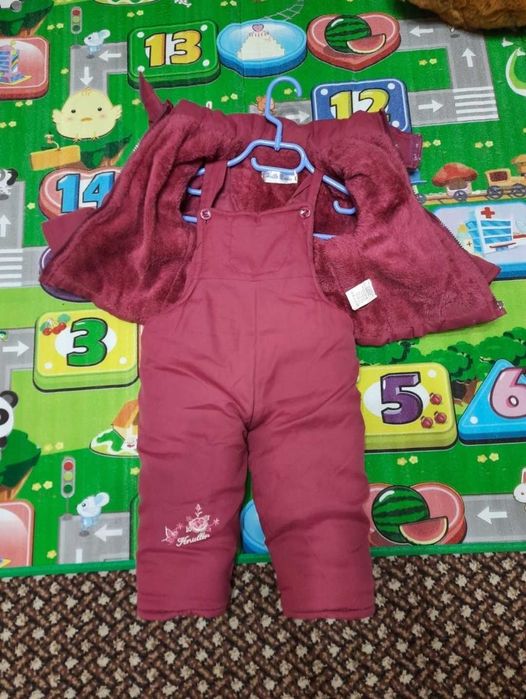 Зимній комбінезон куртка штани 74 ще одні штани в подарунок