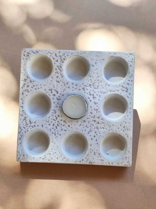 Base / suporte 9 velas cerâmica