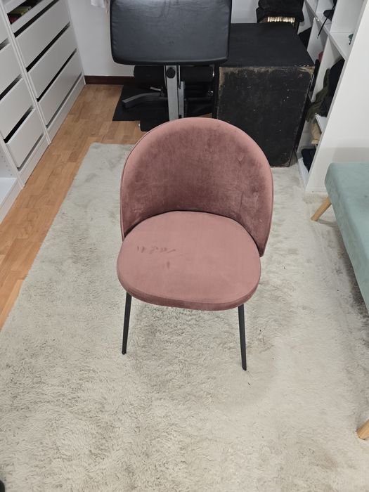 Conjunto 6 cadeiras veludo