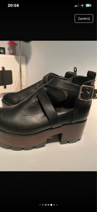 Buty botki platforma obcas