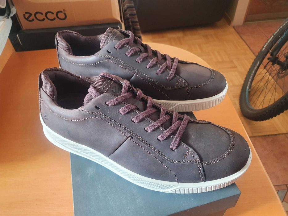 Buty męskie skórzane brązowe sneakersy Ecco Byway 44 EU  28 CM