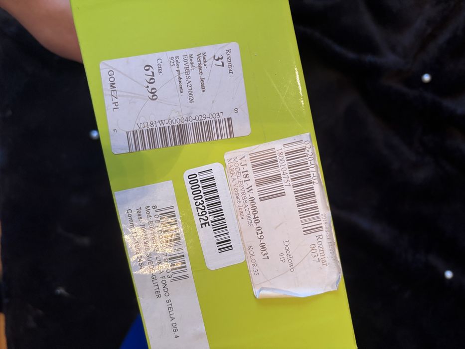 Japonki Versace r.37 nowe z metką!