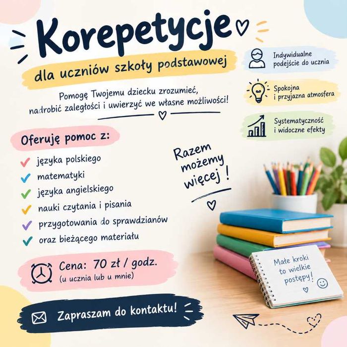 korepetycje szkoła podstawowa